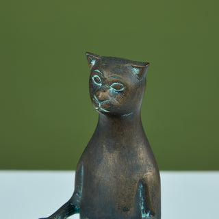 Bronze Butler Cat in the Style of Diego Giacometti