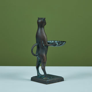 Bronze Butler Cat in the Style of Diego Giacometti