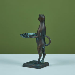 Bronze Butler Cat in the Style of Diego Giacometti