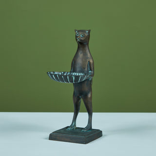 Bronze Butler Cat in the Style of Diego Giacometti