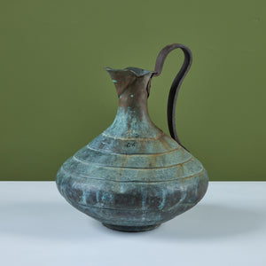 Bronze Verdigris Pitcher