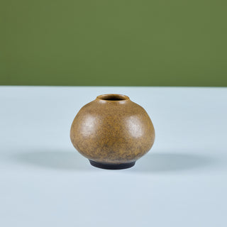 Ceramic Glazed Orb Vase