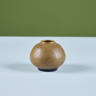 Ceramic Glazed Orb Vase