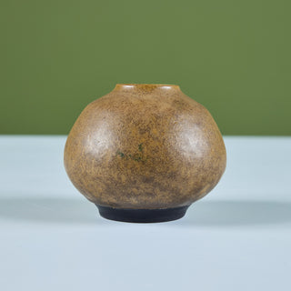 Ceramic Glazed Orb Vase