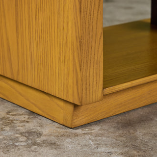 Brown Saltman Three-Tier Side Table