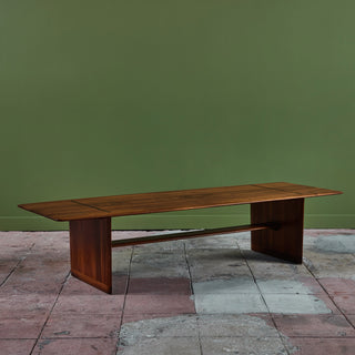 Brown Saltman Walnut Coffee Table