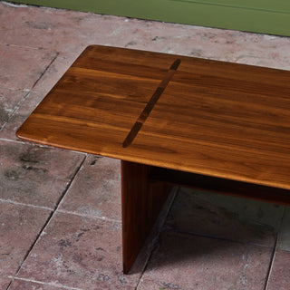 Brown Saltman Walnut Coffee Table