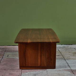 Brown Saltman Walnut Coffee Table