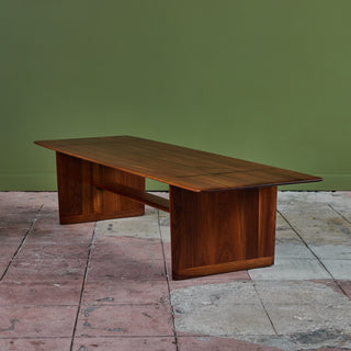 Brown Saltman Walnut Coffee Table