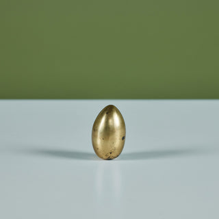 Carl Auböck Style Brass Egg Paperweight