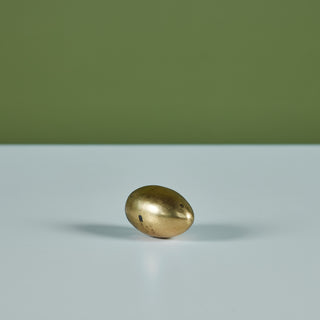 Carl Auböck Style Brass Egg Paperweight