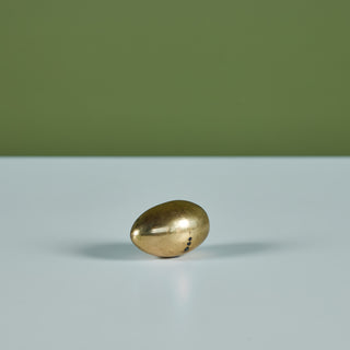 Carl Auböck Style Brass Egg Paperweight