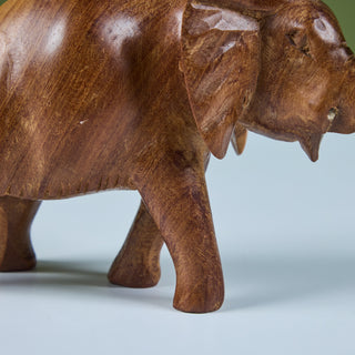 Hand Carved Wooden Elephant