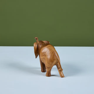 Hand Carved Wooden Elephant