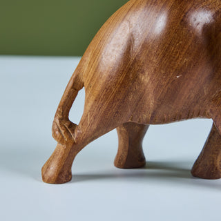 Hand Carved Wooden Elephant