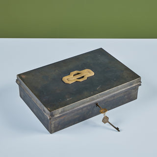 Metal Storage Box with Key