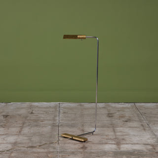 Cedric Hartman Brass and Stainless Steel Floor Lamp