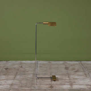 Cedric Hartman Brass and Stainless Steel Floor Lamp