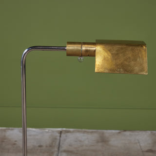 Cedric Hartman Brass and Stainless Steel Floor Lamp