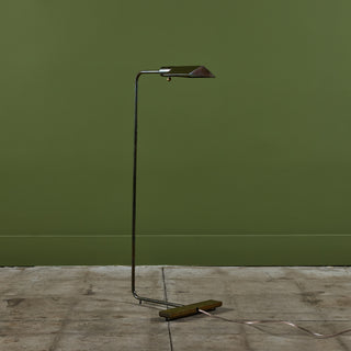 Cedric Hartman Patinated Brass Floor Lamp