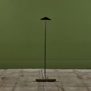 Cedric Hartman Patinated Brass Floor Lamp