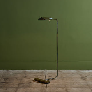 Cedric Hartman Patinated Brass Floor Lamp