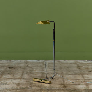 Cedric Hartman Parallel Bar Brass and Stainless Steel Floor Lamp