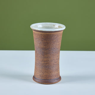 Cylindrical Stoneware Vase