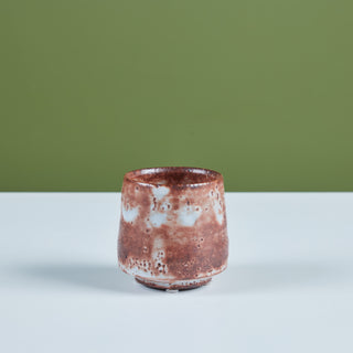 Dry Shino Glaze Stoneware Cup