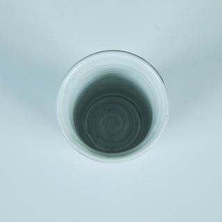 Cylindrical Glazed Cup with Linear Detail