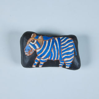 Ceramic Zebra Rattle