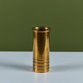 Brass Vase by Walter von Nessen for Chase