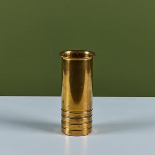 Brass Vase by Walter von Nessen for Chase