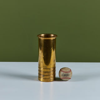 Brass Vase by Walter von Nessen for Chase