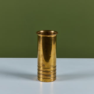 Brass Vase by Walter von Nessen for Chase