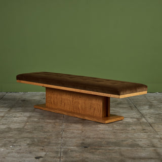 Long Corduroy Bench