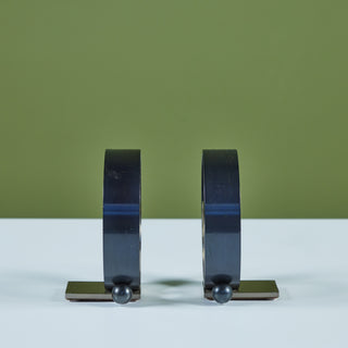 Pair of Ring Bookends by Walter von Nessen for Chase USA