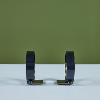 Pair of Ring Bookends by Walter von Nessen for Chase USA