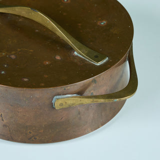 Jens Quistgaard Copper and Brass Lidded Pot for Dansk