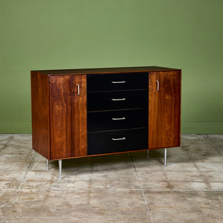 George Nelson Thin Edge Rosewood Cabinet for Herman Miller Modified by Architect Craig Ellwood