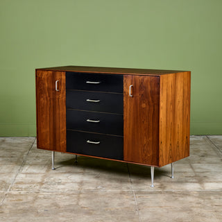 George Nelson Thin Edge Rosewood Cabinet for Herman Miller Modified by Architect Craig Ellwood