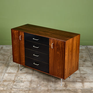 George Nelson Thin Edge Rosewood Cabinet for Herman Miller Modified by Architect Craig Ellwood