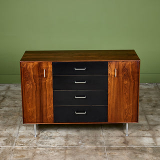 George Nelson Thin Edge Rosewood Cabinet for Herman Miller Modified by Architect Craig Ellwood