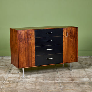 George Nelson Thin Edge Rosewood Cabinet for Herman Miller Modified by Architect Craig Ellwood