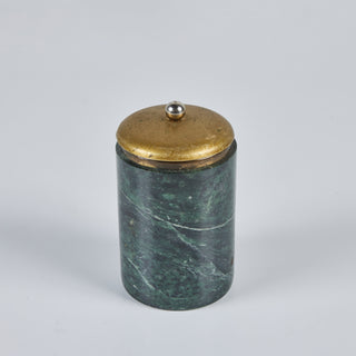 Marble and Brass Lidded Canister