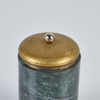 Marble and Brass Lidded Canister