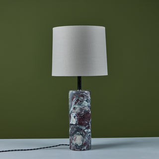 Walter Von Nessen Cylindrical Marble Base Table Lamp for Nessen Studios