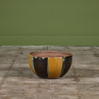 David Cressey Flame-Glaze Bowl Planter for Architectural Pottery