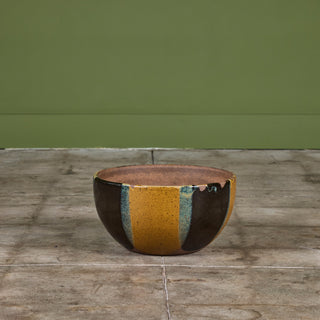 David Cressey Flame-Glaze Bowl Planter for Architectural Pottery