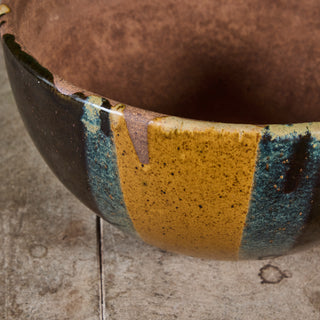 David Cressey Flame-Glaze Bowl Planter for Architectural Pottery